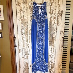 Soma Blue and White Maxi Dress